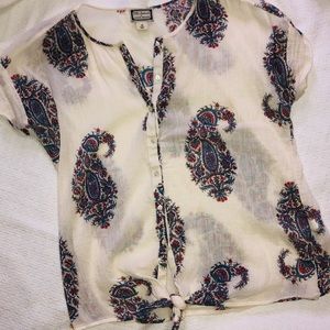 🆕⬇️Peter Dunham Lucky Brand Cotton Paisley Boho M